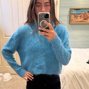 Roseanna Sky Blue Crew Neck Sweater